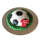 Soccer ball Fondant Cake